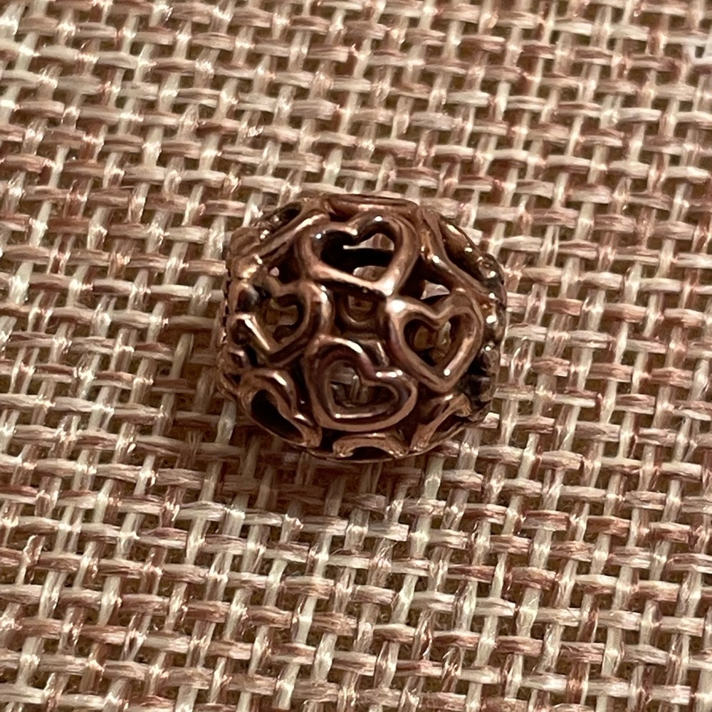 Rose Gold Open Your Heart Pandora Charm